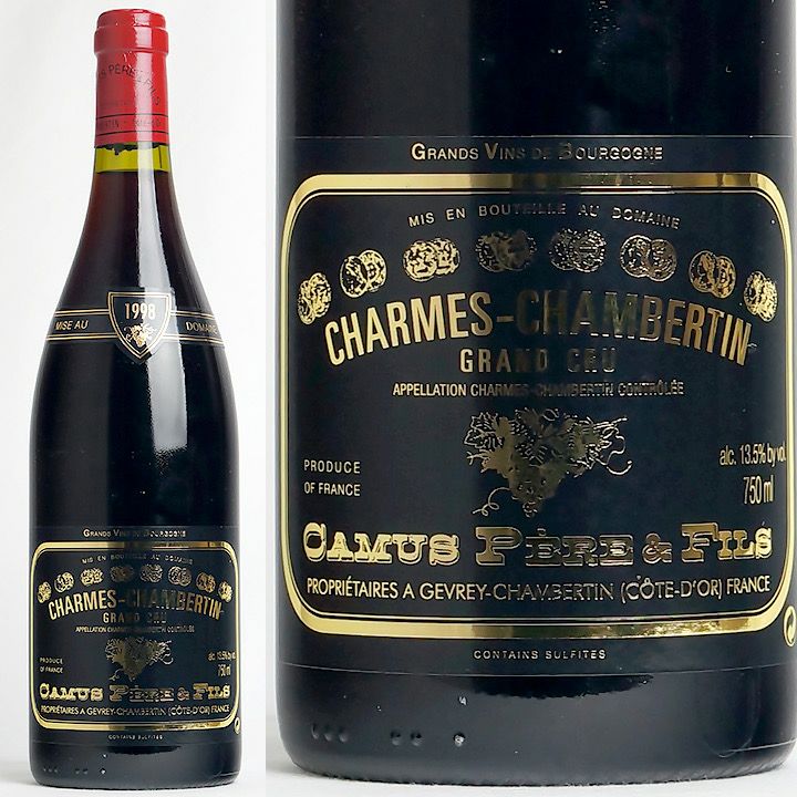 稀少　シャルム・シャンベルタン　1988年　グラン・クリュ　カミュ　赤ワイン 豊通食料】ワイン - シャルム シャンベルタン グラン クリュ: フランス -