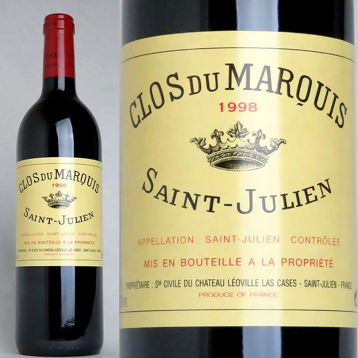 N76 1990年フランス産赤ワイン　クロ ・デュ・ マルキ サン・ジュリアン 1989年 クロ デュ マルキ CLOS DU MARQUIS